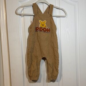 Disney Pooh Brown Kids Overalls 100% Cotton 24m